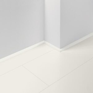Lišta soklová Parador Štvrťkruh Biela lesklá D003 1745272 MDF fólia 2200x20x14 mm