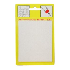 Podložky Filcové samolepiace Biele, Typ 108 – 82×100 mm, hr. 3 mm, 1 ks/bal